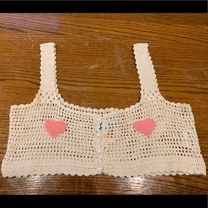 Crochet Moxie Heart top by UNIF
